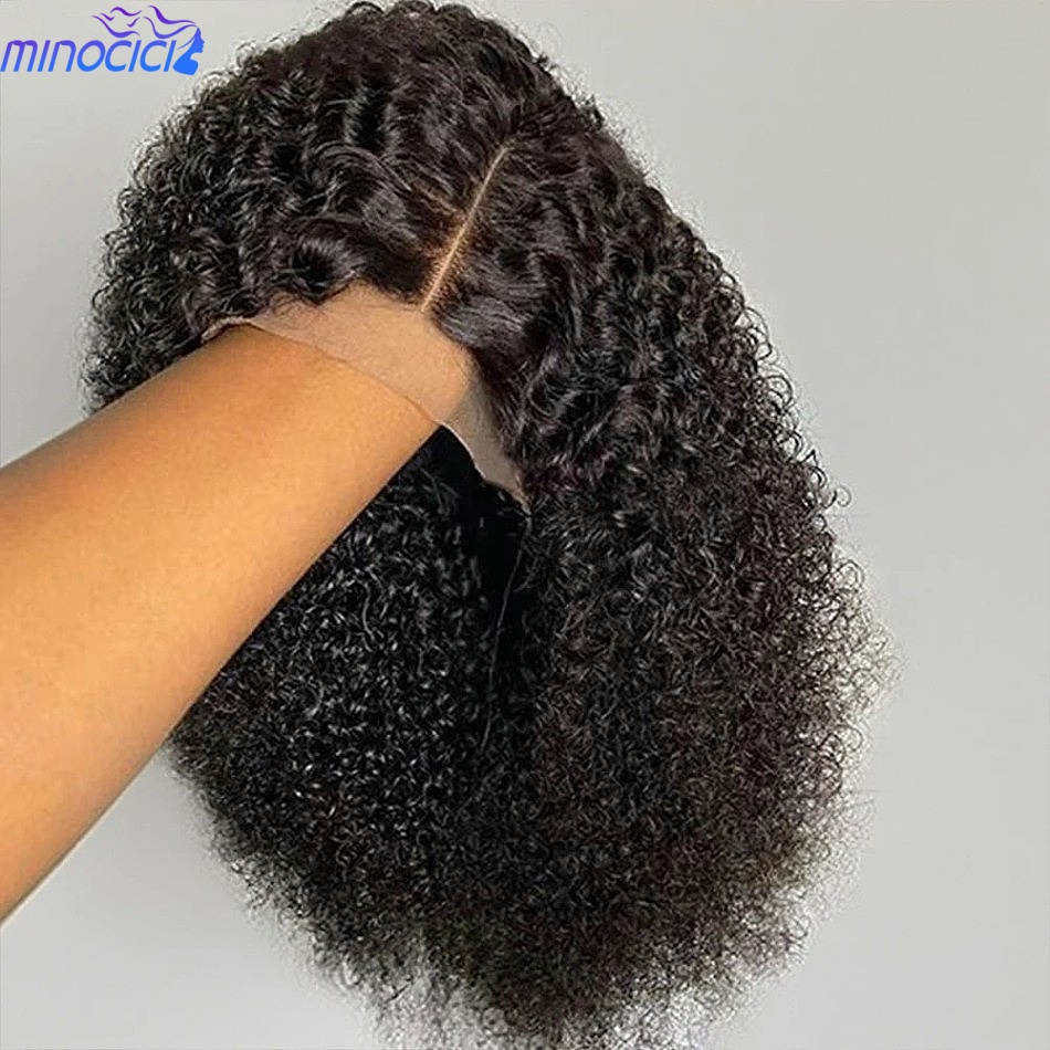 Lace Front Wigs - باروكة قصيرة بدون غراء، طولها 16