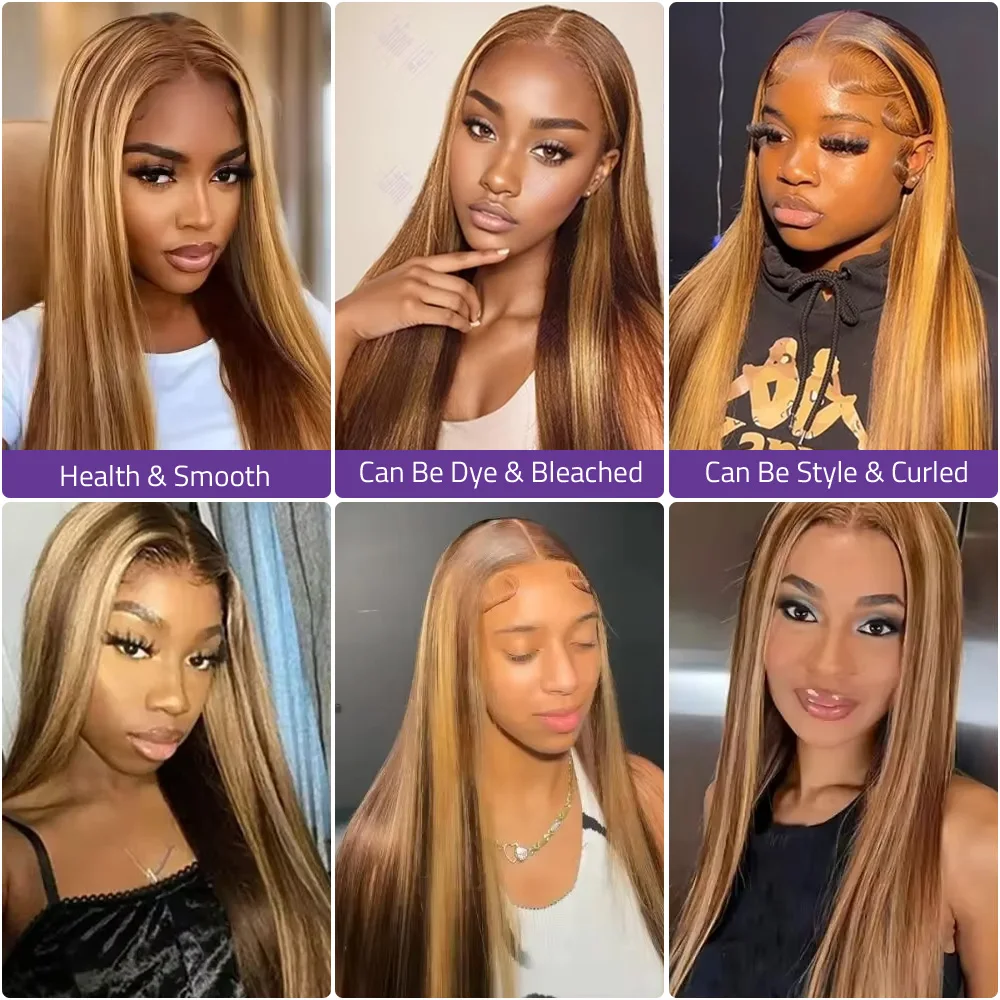 باروكة شعر مستقيم برازيلي طبيع - مراجعة Hd Lace Frontal Wig Human Hair Pre Plucked وسعره