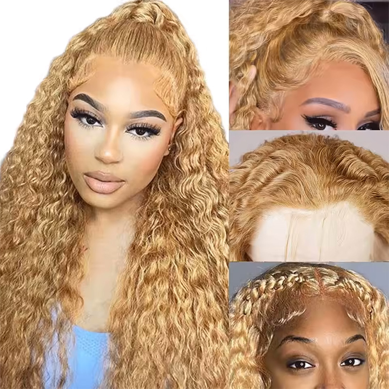 شعر مستعار بشري مموج بلون العس - مراجعة Human Hair Wigs وسعره
