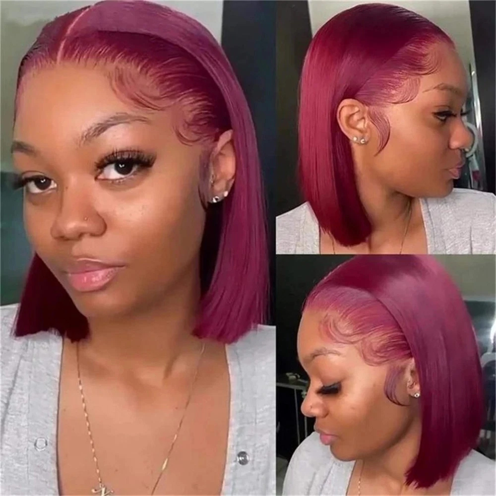 باروكة شعر طبيعي قصيرة بقصة بو - مراجعة Pre Parted 13X4 Lace Front Bob Wig وسعره