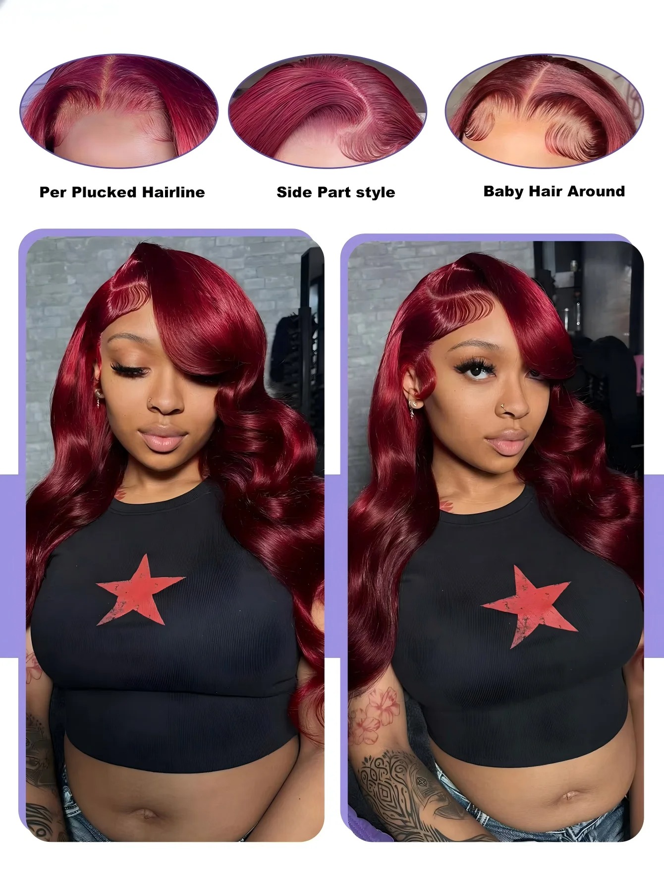 باروكة شعر طبيعي شفافة عالية ا - مراجعة Lace Front Wigs وسعره