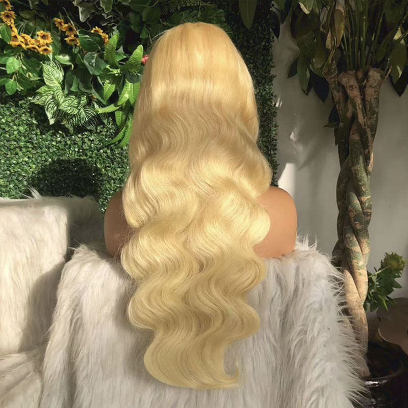 باروكة شعر طبيعي 613 بلون أشقر - مراجعة 613 Blonde Body Wave Lace Front Wig وسعره